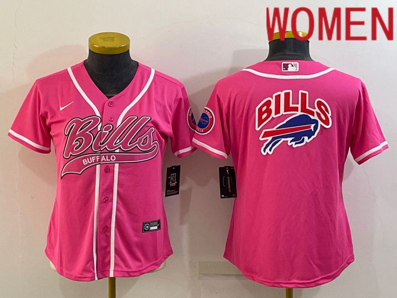 Women Buffalo Bills Blank Pink 2022 Nike Co branded NFL Jersey->washington redskins->NFL Jersey